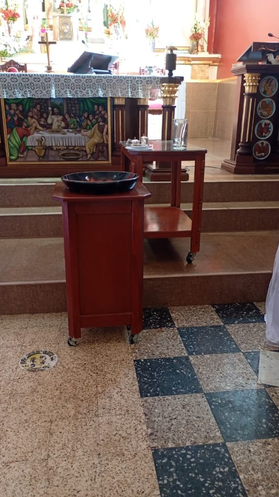 Pila bautismal de la iglesia